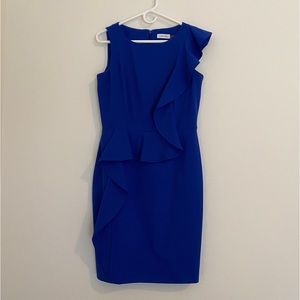 Calvin Klein Peplum Sheath Dress Size 8